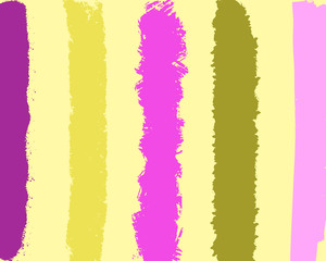Vector abstact art. Texture made of colorful yellow, green, pink, purple lines. Simple illustration template for invitations, cards, banner, textile, wrapping paper and other design