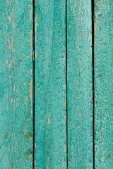 Fototapeta na wymiar old wooden background, vintage texture of turquoise color, aged wood background