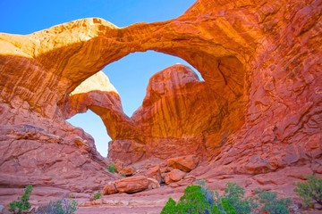 Double Arch at Arches National Park.