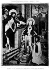 Fototapeta premium Christian illustration. Old image