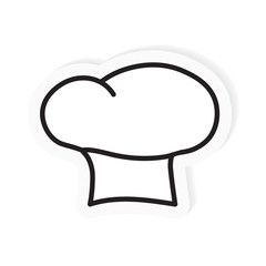 chef hat icon- vector illustration