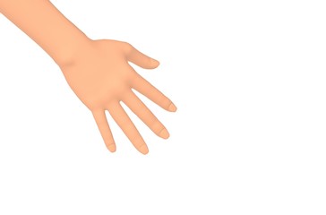 Woman Body Parts 3D Rendering