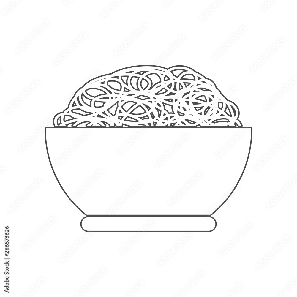 Poster noodles icon. element of china for mobile concept and web apps icon. outline, thin line icon for web