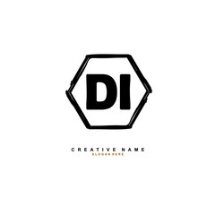 D I DI Initial logo template vector. Letter logo concept