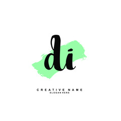 D I DI Initial logo template vector. Letter logo concept