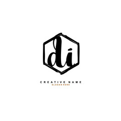 D I DI Initial logo template vector. Letter logo concept