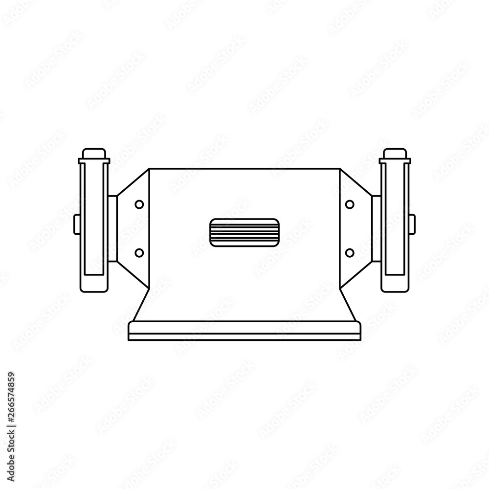 Poster color machine icon. element of construction tools for mobile concept and web apps icon. outline, thi