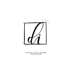 D I DI Initial logo template vector. Letter logo concept