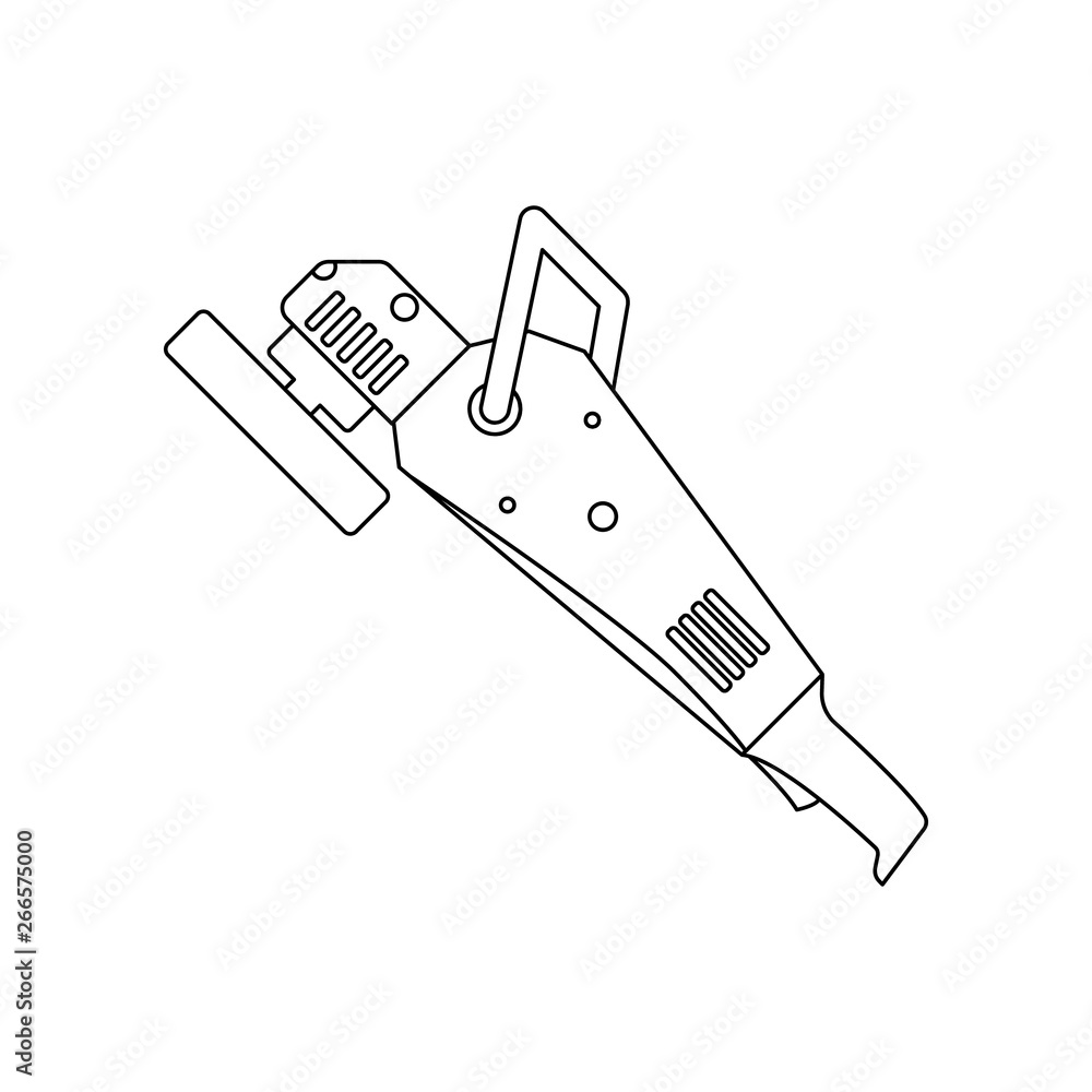 Poster color polishing machine icon. element of construction tools for mobile concept and web apps icon. ou