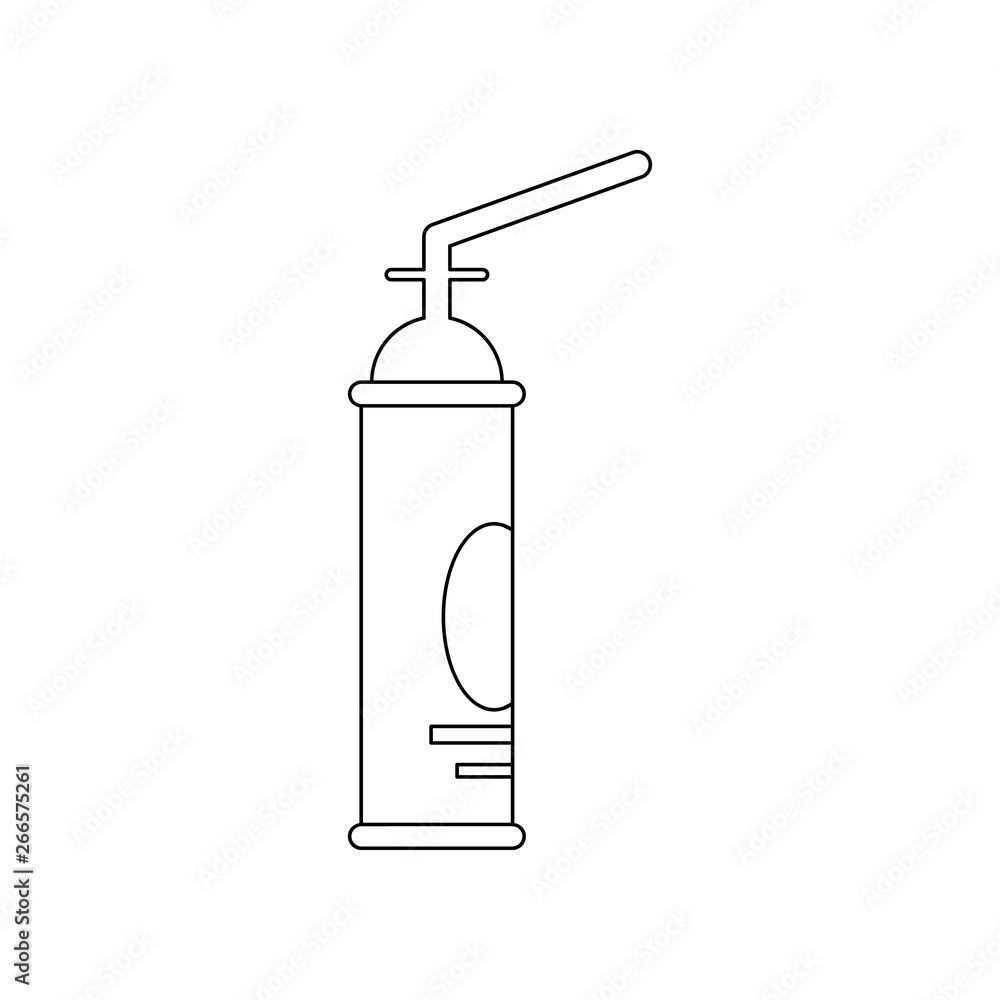 Poster color construction foam icon. element of construction tools for mobile concept and web apps icon. ou