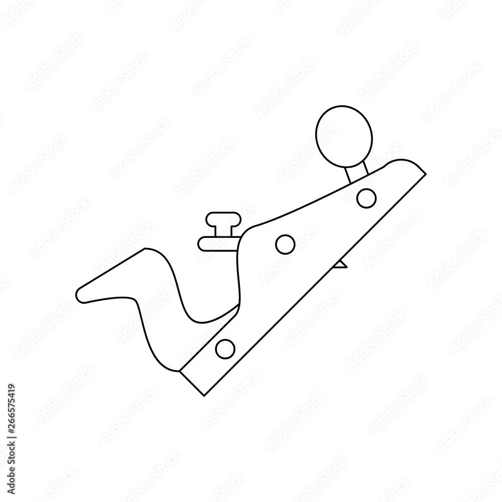 Poster color plane icon. element of construction tools for mobile concept and web apps icon. outline, thin 