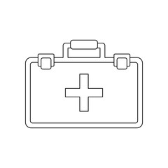 color first aid kit icon. Element of construction tools for mobile concept and web apps icon. Outline, thin line icon for website design and development, app development