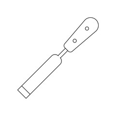 color Chisel icon. Element of construction tools for mobile concept and web apps icon. Outline, thin line icon for website design and development, app development