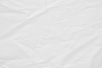 White fabric wrinkled canvas texture background for design blackdrop or overlay background