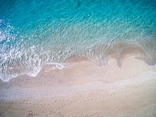 Fototapeta na wymiar Drone view on Kathisma beach in Lefkas