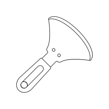 recommend clip art: color putty knife icon. Element of construction tools for mobile concept and web apps icon. Outline, thin line icon for website design and development, app development