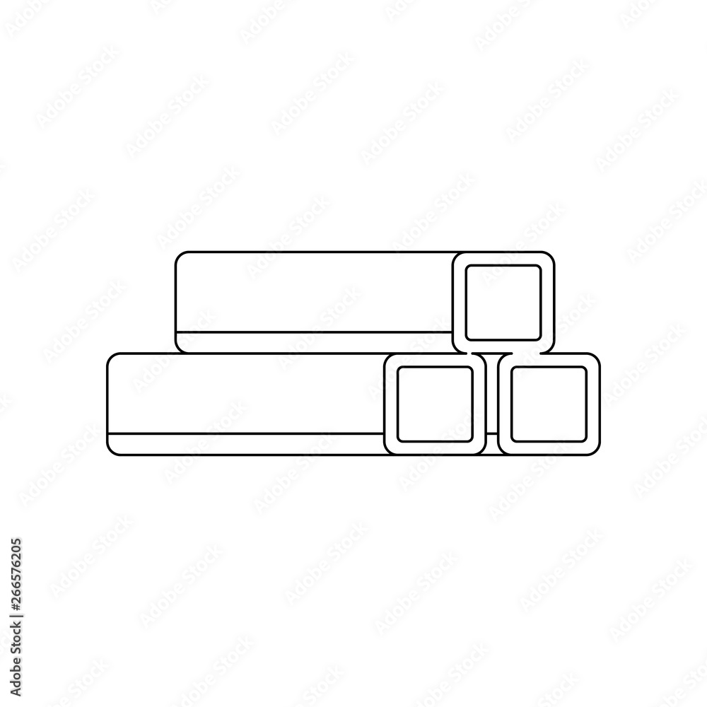 Poster color pipes icon. element of construction tools for mobile concept and web apps icon. outline, thin 