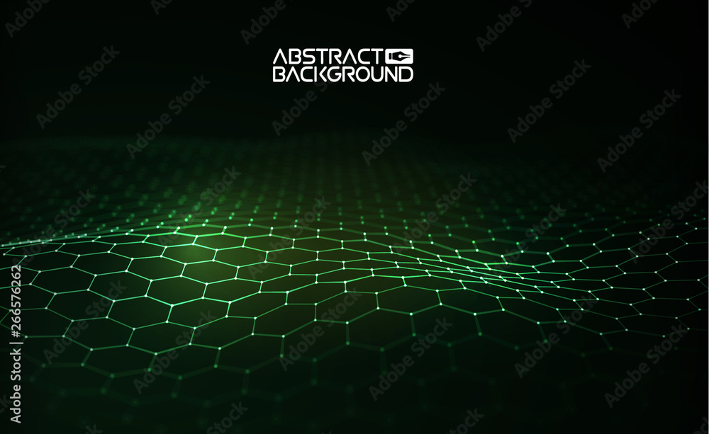 Poster futuristic hexagon vector illustration. futuristic hexagon vector illustration. hud element. technol