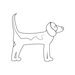 Labrador Retriever icon. Element of dog for mobile concept and web apps icon. Outline, thin line icon for website design and development, app development