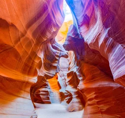 Zelfklevend Fotobehang Antelope Canyon is a slot canyon in the American Southwest. © BRIAN_KINNEY