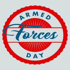 Armed Forces Day Lable