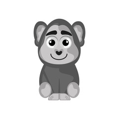 Fototapeta premium Isolated cute gorilla on white background - Vector