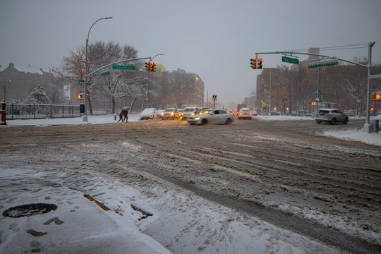 Winter in Brooklyn , USA