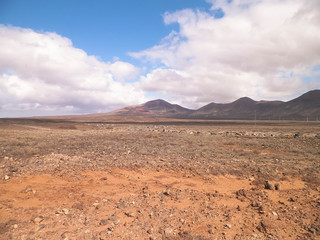 Desert landscape, Lanzarote, Canary Islands.
