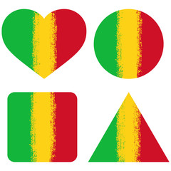 Set 4 Flags Of Mali