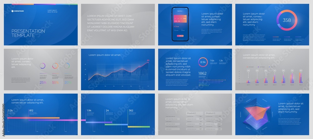 Poster elements of infographics on a blue background. use in presentation templates, flyer and leaflet, cor