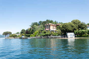 Sunny day on the Lake Maggiore, northern Italy