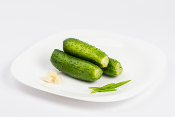cucumbers on a plate
