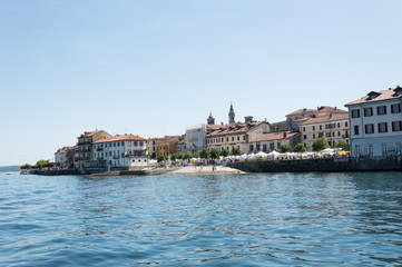 Sunny day on the Lake Maggiore, northern Italy