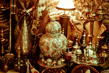 oriental scents and colors in the old city market