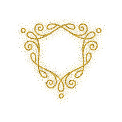 Elegant hand drawn retro floral frame