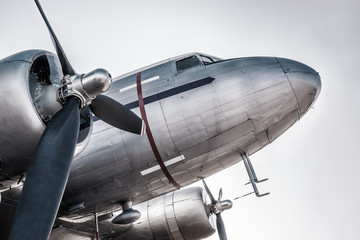 historical aircraft against the sky