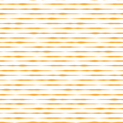 Orange yellow hand drawn horizontal stripes seamless vector background