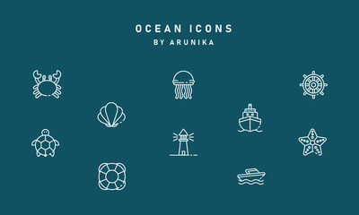 Ocean Icons by ARUNIKA