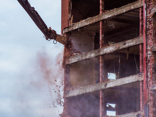 Demolition, Childrens Hospital, Montreal, detail