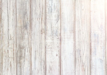 Fototapeta na wymiar Old white grungy wood plank surface as the material textured and background