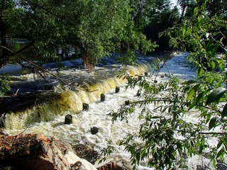 small river waterfall