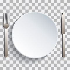 Put your picture behind plate and cutlery