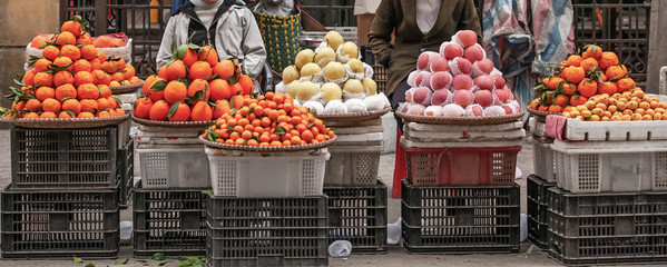 Fruits street near Vietnam and China border.