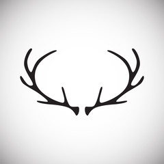 Animal Horn icon on background for graphic and web design. Simple vector sign. Internet concept symbol for website button or mobile app.