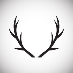 Animal Horn icon on background for graphic and web design. Simple vector sign. Internet concept symbol for website button or mobile app.