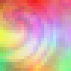 Red, yellow, green and purple polygonal illustration consist of squares. Pattern for your design. Origami style