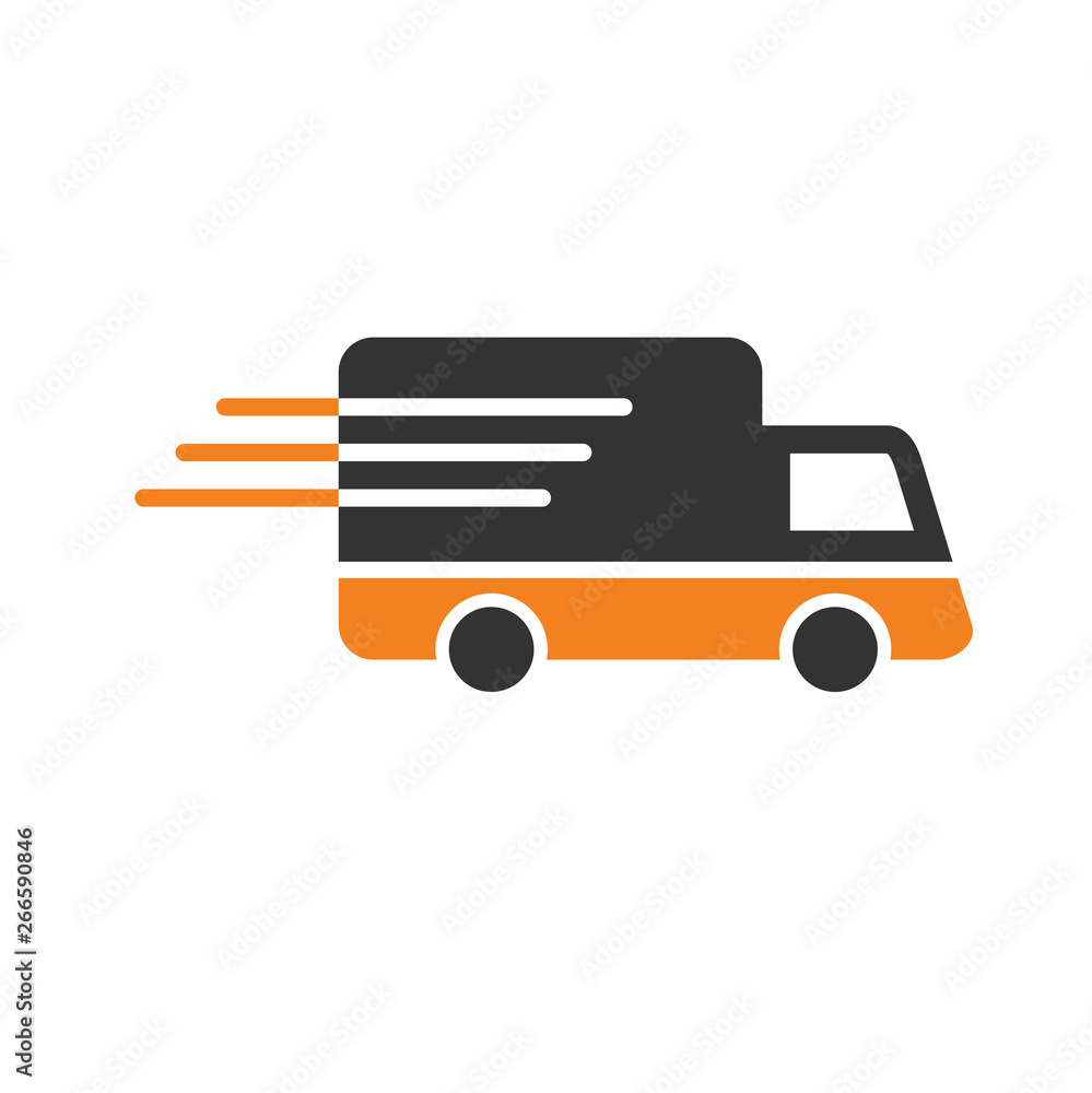 Poster delivery related icon on background for graphic and web design. simple vector sign. internet concept