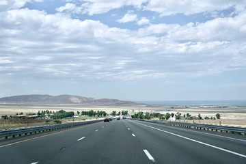Fototapeta premium View of Mountains and road