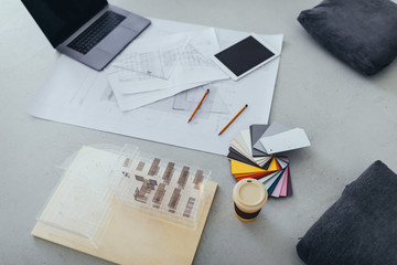 Busy work desk