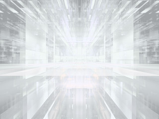 Virtuall reality concept background - abstract digitally generated image